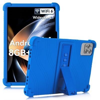 ATOOZ for ROWT 10.1 inch Tablet Case,Soft Silicone Case for ROWT A10/Aiprotablet C20e/ZONKO D115/MB1001 10.1 inch Tablet with Stand (Blue)