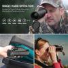 80x100 Monocular Telescope High Power Prism Monocular HD Dual Focus Scope Portable Waterproof Fogproof with Smartphone Holder & Tripod for Bird Watching Hunting Camping Travelling Wildlife Secenery view 3