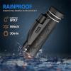 80x100 Monocular Telescope High Power Prism Monocular HD Dual Focus Scope Portable Waterproof Fogproof with Smartphone Holder & Tripod for Bird Watching Hunting Camping Travelling Wildlife Secenery view 4