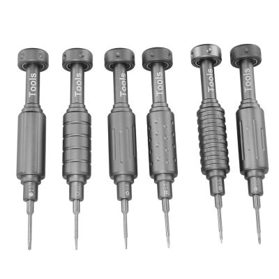 UPQRSG 6Pcs Precision Screwdriver Set, Professional Phone Repair Screwdriver, Aluminium Alloy High Hardness Antiwear Magnetic Screwdriver Set for Mobile Phone, Smartphone, Game Console, PC, Tablet