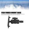 Fish Finder Mount Base, Universal 360 Degree Swivel Fishfinder Mounting Plate, Electronic Fish Finder Holder for Marine Boat Kayak Pontoon Canoe Helix Garmin Hex Base view 2
