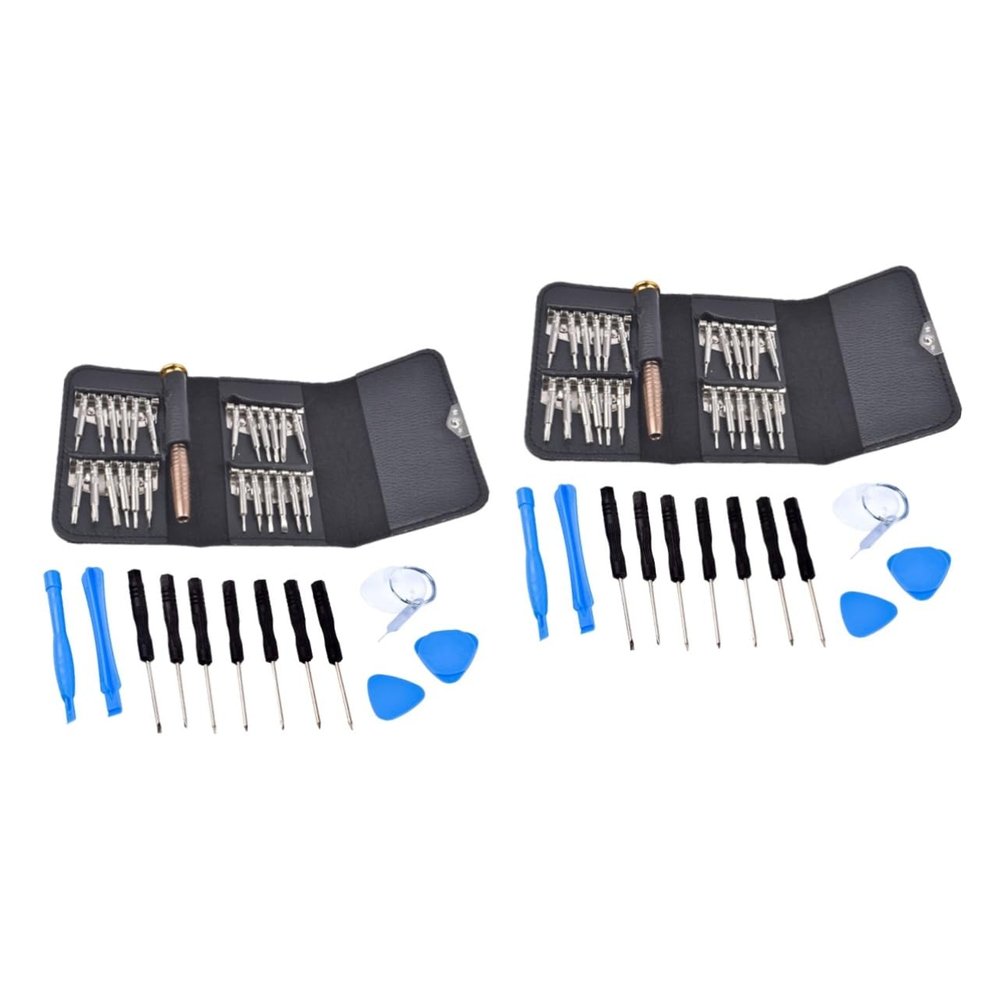HOMSFOU 2sets Precision Tool Kit Portable Electronics Repair Tools for Smartphones Tablets and Laptops Assorted Bag for Easy Storage