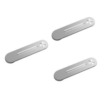 HOMSFOU 3pcs Foldable Laptop Phone Holder Side Mount Clip Fixed Clip for Flat Slim Monitor