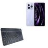 BoxWave Keyboard Compatible with Lava Yuva 3 - SlimKeys Bluetooth Keyboard, Portable Thin with Chiclet-Style Keys - Jet Black view 1