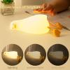 BOATHOG Lying Flat Duck Night Light,Three Level Dimmable Touch Control LED Silicone Duck Lamp, Rechargeable Soft Lights for Bedside Decor view 2