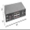 Rocstor SolidConnect SCM20 16-Port PoE+ Gigabit L2 Managed Ethernet Switch  16-Port PoE+, 2-Port RJ45 & 2-Port SFP - Y10S010-B1 view 2