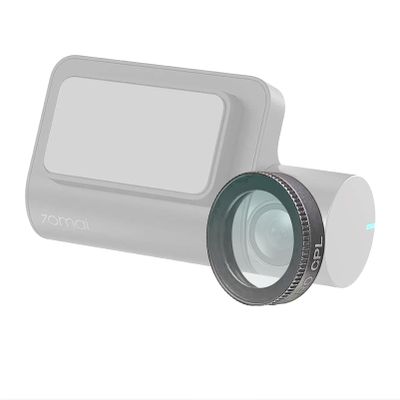 Polarising Filter for 70mai Car Dash Cameras Model D02, D05, Pro, Lite Model or Other Diameter 17.4mm, Improve Recording Quality (Gray)