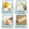 Bates 10ft Floor Cord Cover - Cable Protector and Hider in Cream - Extension Cord Concealer for Floors view 4