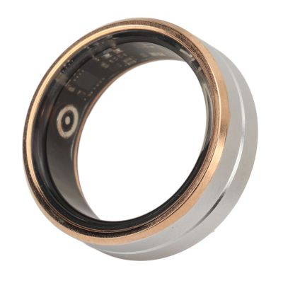 Sanpyl Smart Ring with APP, IP68 Pedometer Sleep Fitness Monitoring Remote Control Photo Taking Smart Health Ring, Fitness Rings for Health Monitoring, Gold