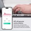 Sanpyl Smart Ring with APP, IP68 Pedometer Sleep Fitness Monitoring Remote Control Photo Taking Smart Health Ring, Fitness Rings for Health Monitoring, Gold view 4