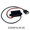 12V24V to 5V 3A 15W Step Down Buck Converter Car Male Female USB DC DC Power Supply Module for Mini USB Micro USB Adapter (Color : Single Female USB, Size : 12V24V_5V3A) view 2