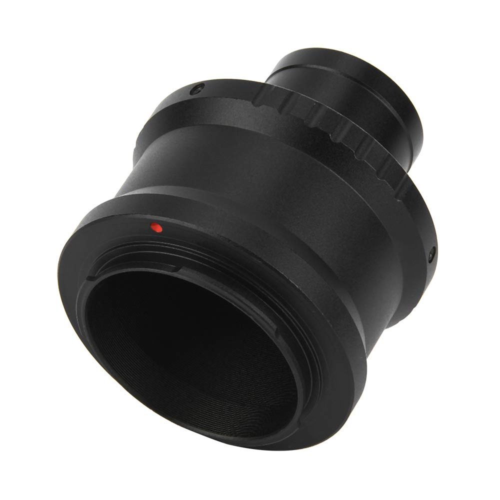 CFTGIW Telescope Adapter Ring, Telescope Mount Adapter T2-NEX Metal 1.25 Inch Metal Telescope Mount Adapter to Fit for NEX E Mount Camera Len Converter