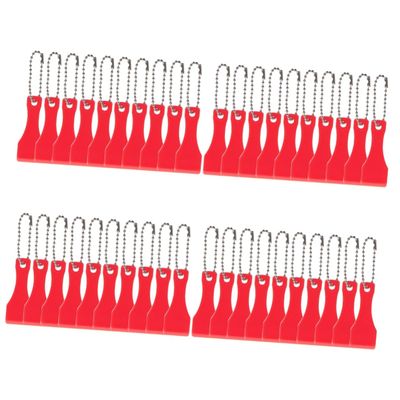 LALAFINA 40pcs Plastic Scratcher Tool for Lottery Tickets Scratch Card Scraper Multi-Function Scratch Tool for Cards