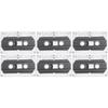 HOMSFOU 6 Pcs Blank Audio Cassette Tapes - 30 Min Recording Time Tapes, Standard Size, Low Noise Tapes for Mixtape, Blank Cassette Tapes for Cassette Recorders view 1
