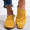 HINDOLA Women Ankle Boots Casual Cut Out Slip On Low Heel Chunky Stacked Heel Perforated Side V Cut Western Booties Cutout Dress Short Boots view 2