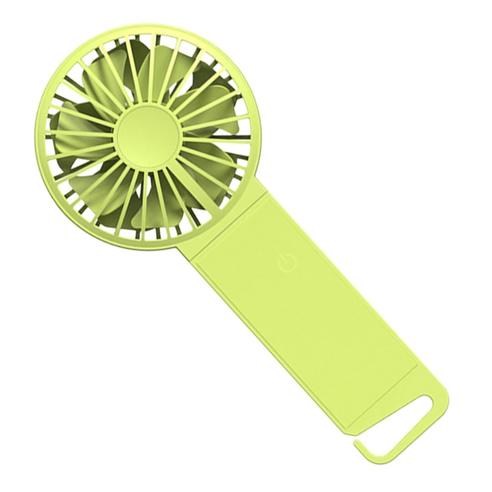 ETHZZLE Usb Handheld Folding Fan Rechargeable Portable Fan Strong Airflow for Home Office and School Fluorescent Green