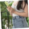 ETHZZLE Usb Handheld Folding Fan Rechargeable Portable Fan Strong Airflow for Home Office and School Fluorescent Green view 4