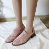 HINDOLA Women Ankle Boots Casual Cut Out Slip On Low Heel Chunky Stacked Heel Perforated Side V Cut Western Booties Cutout Dress Short Boots view 4
