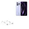 BoxWave Stand and Mount Compatible with Lava Yuva 3 - Pocket Aluminum Stand 3-in-1, Portable Multi Angle Viewing Riser - Metallic Silver view 1
