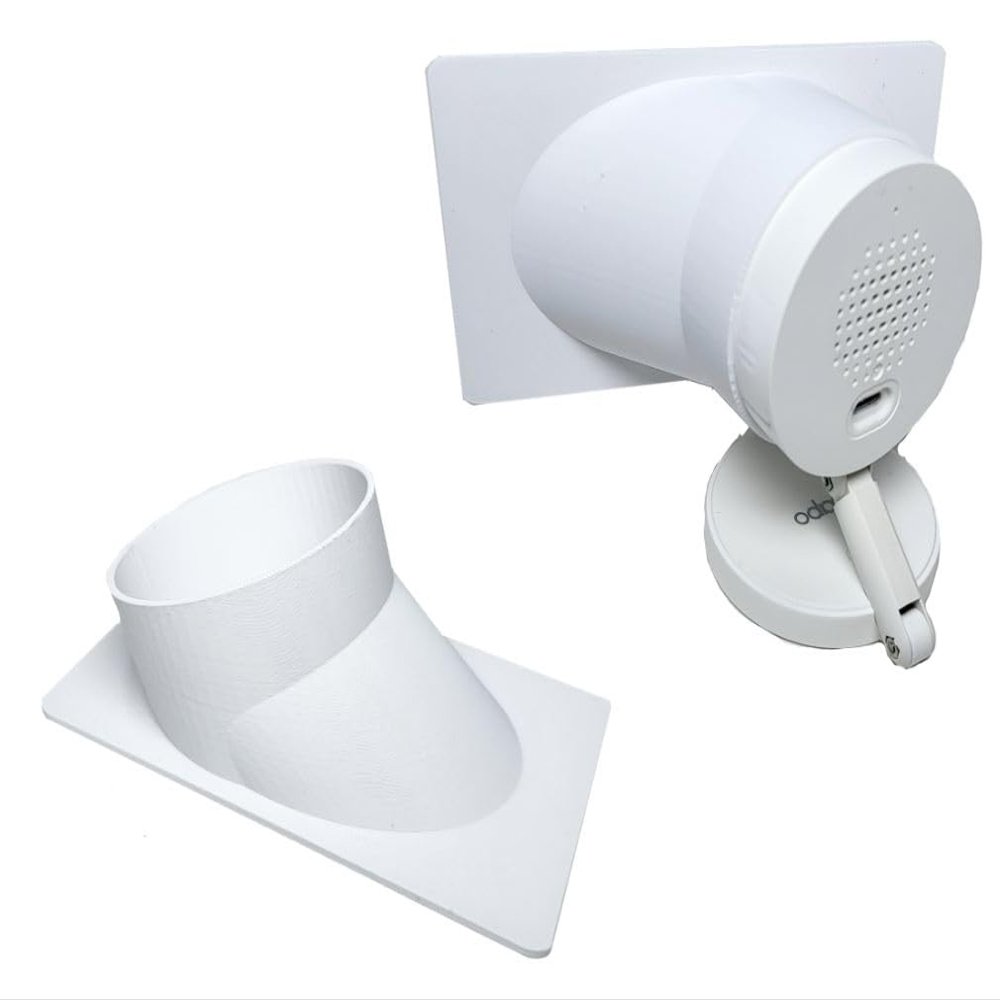 20 Degrees Window Angle Mount Compatible with Tapo 2K C120 Security Wireless Camera | View or Tilt (Up/Down/Left/Right) | for Yard or Driveway Watching | 2 Colors