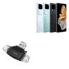 BoxWave Smart Gadget Compatible with vivo S18 - AllReader SD Card Reader, microSD Card Reader SD Compact USB - Jet Black view 1