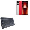 BoxWave Keyboard Compatible with vivo iQOO Neo9 - SlimKeys Bluetooth Keyboard, Portable Thin with Chiclet-Style Keys - Jet Black view 1