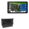 BoxWave Case Compatible with Garmin Zumo XT2 - Elite Leather Messenger Pouch, Synthetic Leather Cover Case Envelope Design - Jet Black view 1