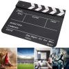 Movie Film Clap Board, Acrylic Film Directors Clapboard Set with Pen Plastic Film Clapboard Cut Action Scene Clapper Board, 11.8 X 9.8in(Black and White Blackboard) view 4