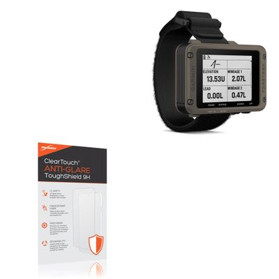 BoxWave Screen Protector Compatible with Garmin Foretrex 901 - ClearTouch Anti-Glare ToughShield 9H (2-Pack), Anti-Glare 9H Tough Flexible Film Screen Protector