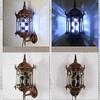 VITINNO Light Outdoor Wall Lamp Barber Shop Pole,Hair Salon Barber Shop Hairdressing Sign Rotating Illuminated Strips Lamp Barber Shop Pole view 3
