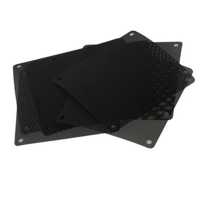 HOMSFOU 20pcs Cooler Fan Mesh Cover Black PVC Filter for Computer to Install Keeps Pc Components Clean