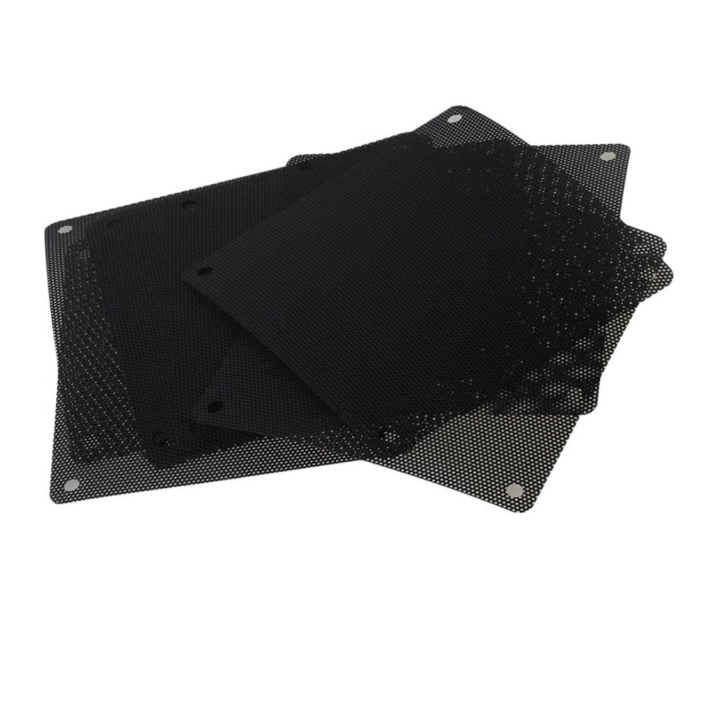 HOMSFOU 20pcs Cooler Fan Mesh Cover Black PVC Filter for Computer to Install Keeps Pc Components Clean