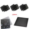 HOMSFOU 20pcs Cooler Fan Mesh Cover Black PVC Filter for Computer to Install Keeps Pc Components Clean view 3