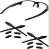 Betterun Black Replacement Nose Pads Pieces Ear Socks Rubber Kits for Oakley Flak 2.0 OO9295/Flak 2.0 XL OO9188/Flak 2.0 Asian Fit OO9271 Glass view 1