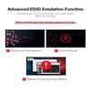 AV Access KVM Switch 2 Monitors 2 Computers with Ethernet, EDID, 4K@60Hz/2K@144Hz/1080P@240Hz, KVM Docking Station Dual Monitor for Laptop & Desktop, USB-C Charge, Aluminum, 3xUSB 3.0, Power Supply view 3