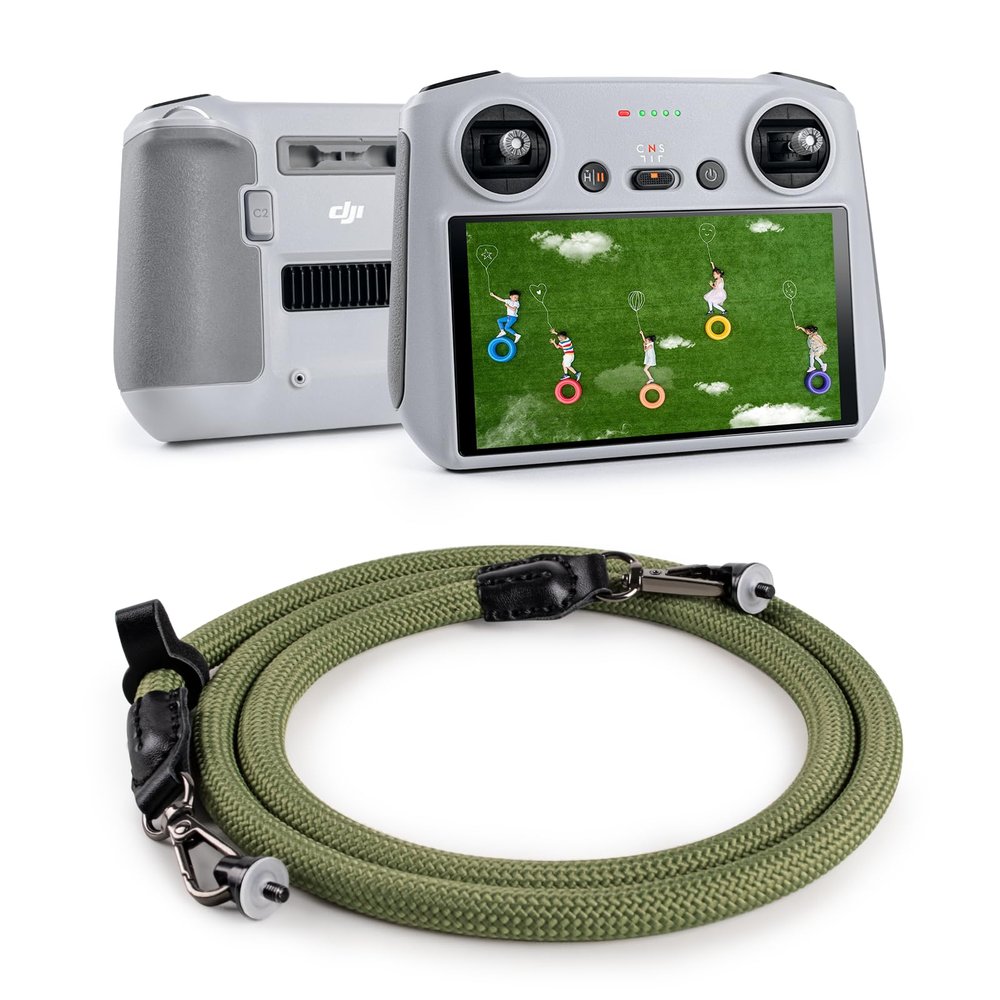 VOVMOEYA Lanyard for DJI RC/RC 2 Controller, Drone Shoulder Strap/Neck Strap for Mini 5 Pro/Mini 4 Pro/Mavic 4 /Mavic 3 Remote Controller Accessories - Green