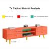 ZDMZR Tv Stand Wood, Tv Stands for Living Room, Farmhouse TV Stand, Tv Stand for Bedroom, Entertainment Center with Storage, Media Console for Living Room (Size : 120cm/47in) view 2