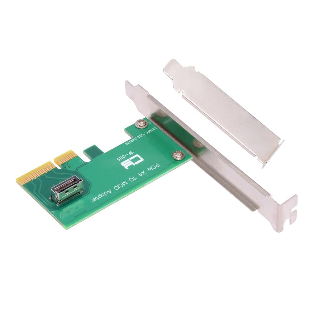 NFHK PCI-Express 5.0 4.0 4X to MCIO Mini Cool Edge IO Female Host Adapter for PCIe Nvme U.2 SSD