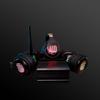 YHWKETTA Silent Disco Headphone System- 6pcs Wireless LED Flashing Light Headphones with Transmitter and 500m Range, Ideal for Yoga, Private Silent Movie Parties, Garden Event, Fitness, and More view 1