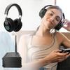 YHWKETTA Silent Disco Headphone System- 6pcs Wireless LED Flashing Light Headphones with Transmitter and 500m Range, Ideal for Yoga, Private Silent Movie Parties, Garden Event, Fitness, and More view 2