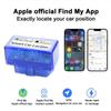 OBD  Vehicle Tracker Work with Apple Find My Real-time Vehicle Tracking Device OBD Anti-Lost Device Finder for Cars No Subscription Needed Quick Installation Global Position iOS Only Blue view 2