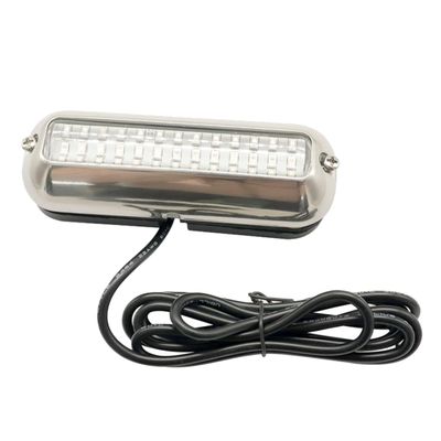 Anneome Led Underwater Lights for Boats Yacht Bottom Lamp Stainless Steel Shell Deck Lights Rechargeable