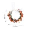 Gogogmee Bridal Flower Headwear Handmade Wreath Photography Prop Orange view 2