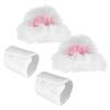 Geekria NOVA Headphones Cat Ear Attachment Compatible with Most Gaming, Over-Ear and On-Ear Headsets, Universal Fit with Adjustable Straps (White Pink) view 2