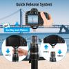 SIRUI SVM-145 Rapid Monopod with Feet, 57 Professional Carbon Fiber Camera Monopod, One-Step Rapid Height Adjustment, Modular 3 in 1, Max Load 22lbs view 3