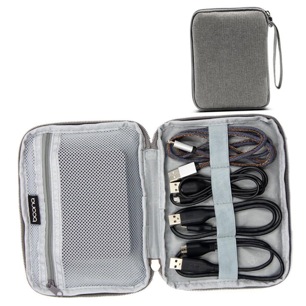 HOMSFOU Hard Carrying Case Compatible for 2.5 Inch Organized Space for Cables and Earbuds