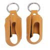 2pcs Inhaler Carrying Holder, Portable Travel Handy Holster, Mini Case Sleeve - Clasp Closure, PU Leather (Turmeric) view 1