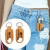 2pcs Inhaler Carrying Holder, Portable Travel Handy Holster, Mini Case Sleeve - Clasp Closure, PU Leather (Turmeric) view 2