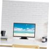 HOMSFOU Multi-function Desktop Monitor Stand Ergonomic Screen Riser for Laptop Space-saving Design Finish Sturdy Thicken Board for Home Office Use view 2