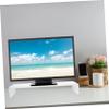 HOMSFOU Multi-function Desktop Monitor Stand Ergonomic Screen Riser for Laptop Space-saving Design Finish Sturdy Thicken Board for Home Office Use view 3